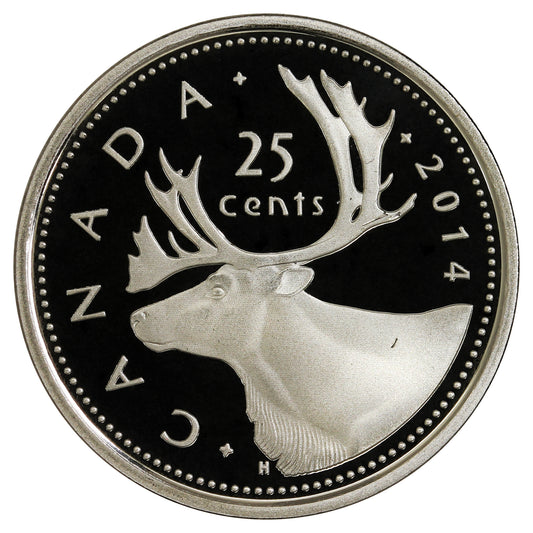2014 Canada 25-cents Proof (non-silver)