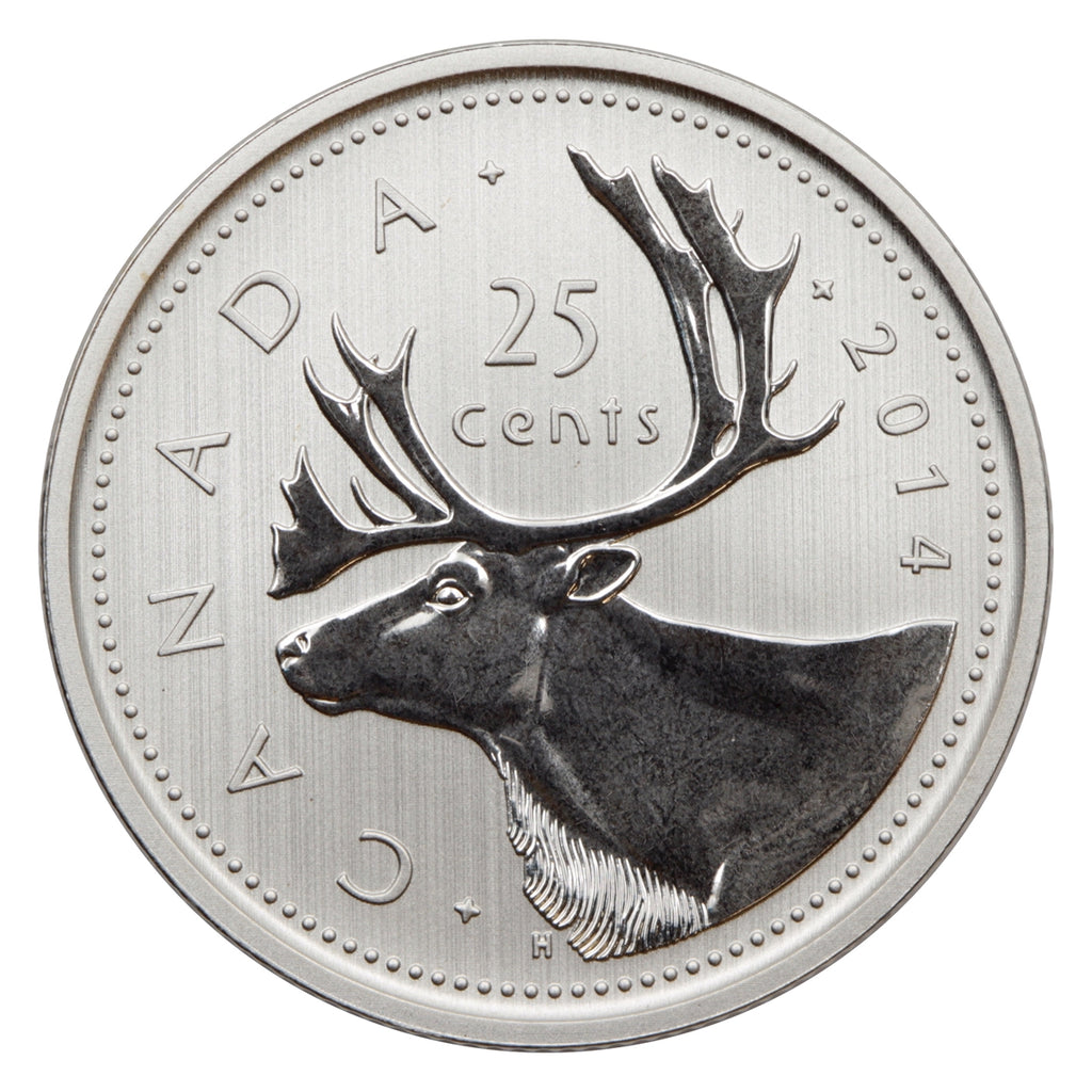 2014 Canada 25-cents Specimen