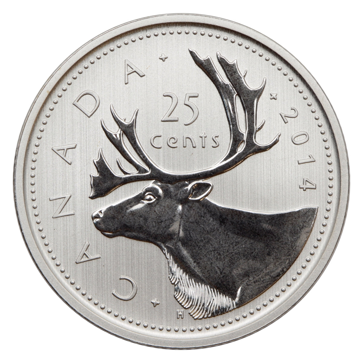 2014 Canada 25-cents Specimen