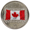 2015 Coloured Flag Canada 25-cents Brilliant Uncirculated (MS63)