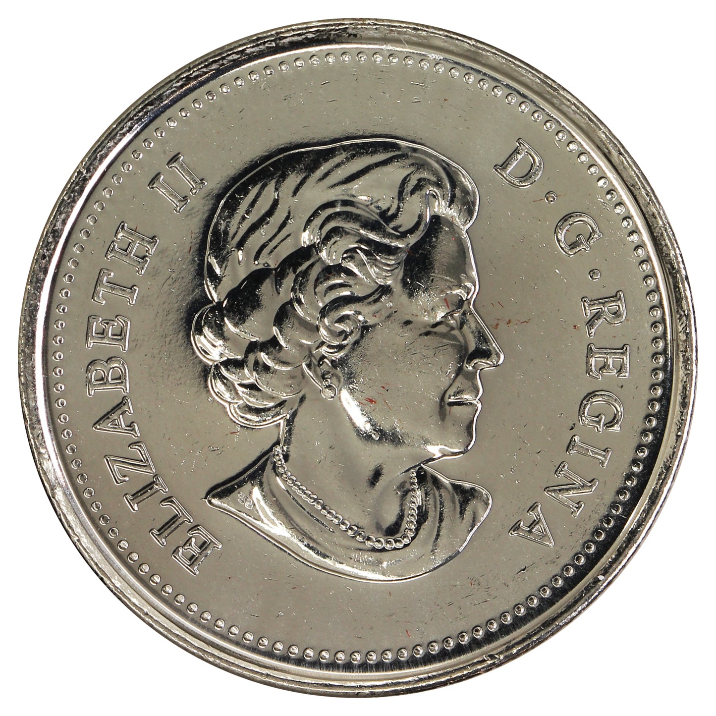 2015 Coloured Flag Canada 25-cents Brilliant Uncirculated (MS63)