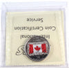 2015 Coloured Flag Canada 25-cents ICCS Certified MS66