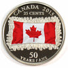 2015 Coloured Flag Canada 25-cents Proof (non-silver)