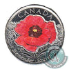 2015 Coloured Poppy Canada 25-cents Brilliant Uncirculated (MS63)