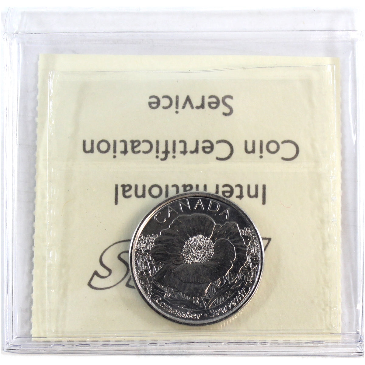 2015 Poppy Canada 25-cents ICCS Certified MS67
