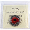2015 Poppy Coloured Canada 25-cents ICCS Certified MS65