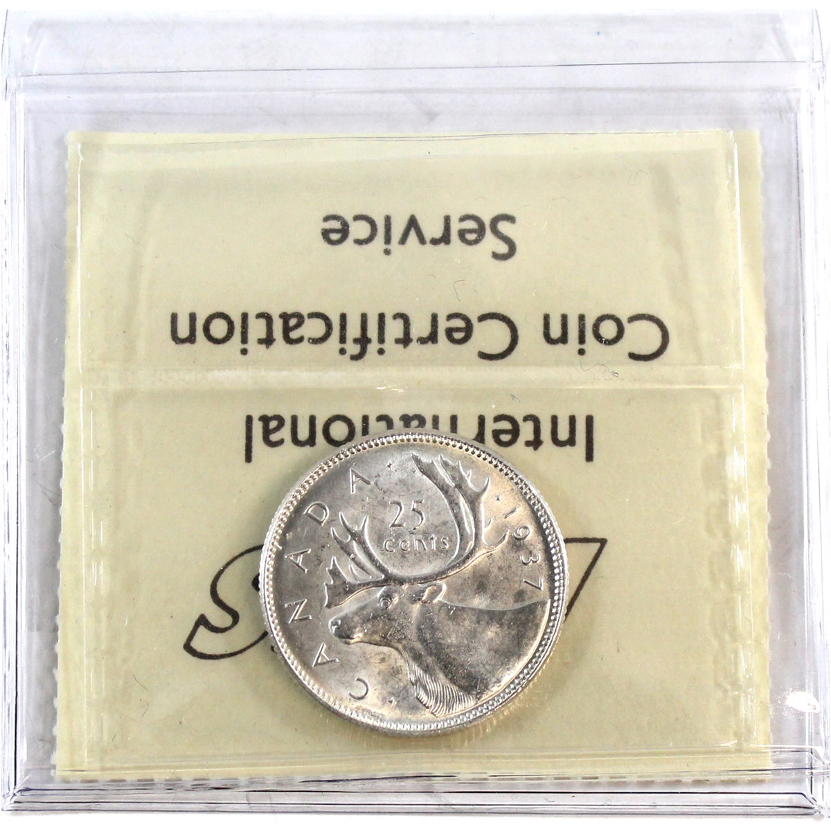 1937 Canada 25-cents ICCS Certified MS63