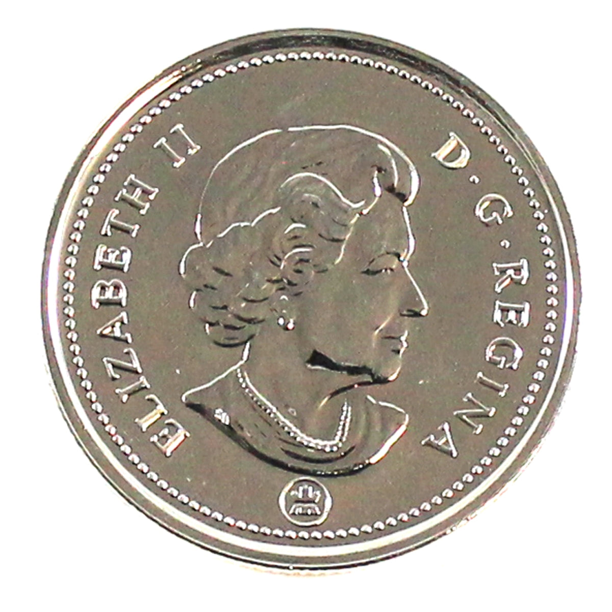 2009 Coloured Oh Canada (Yellow Leaf) 25-cents Proof Like
