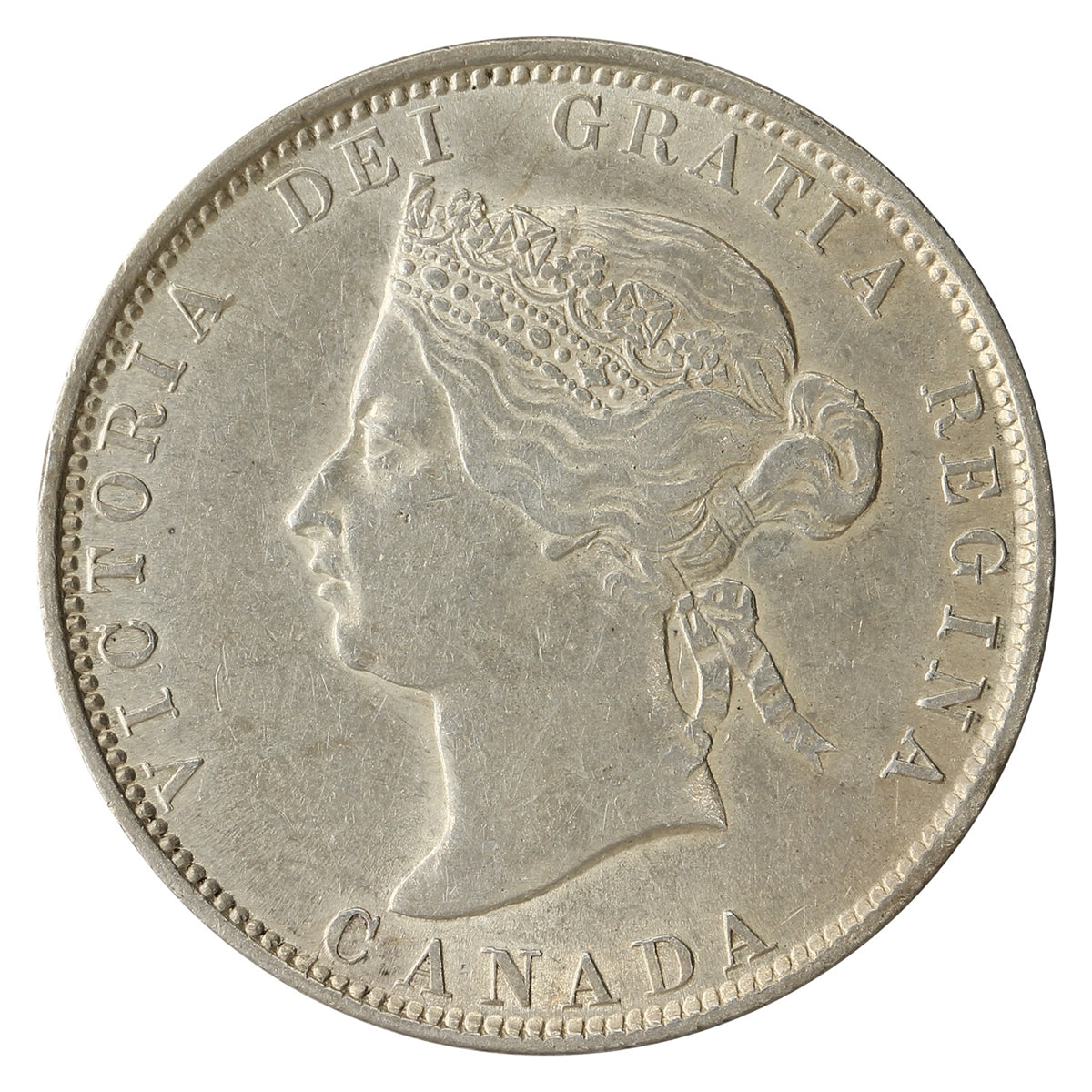 1872H Canada 25-cents EF-AU (EF-45) $