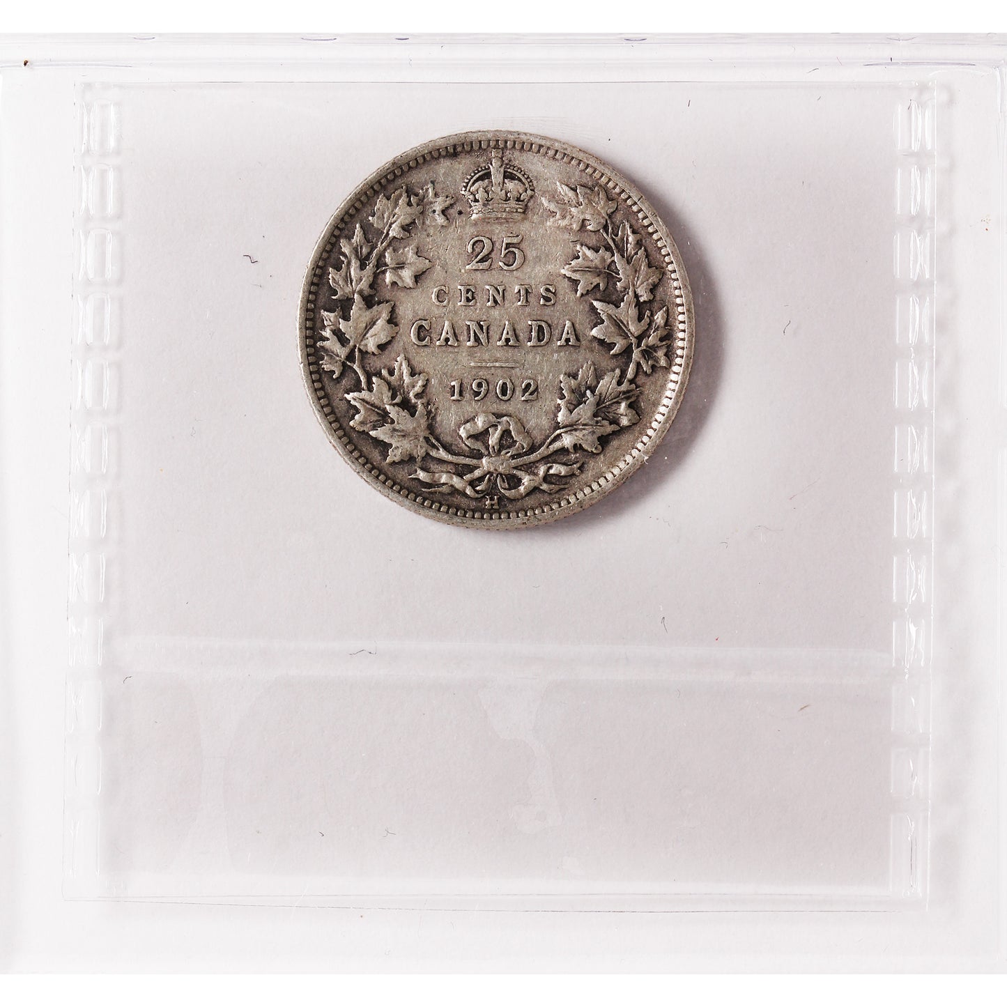 1902H Canada 25-cents ICCS Certified F12