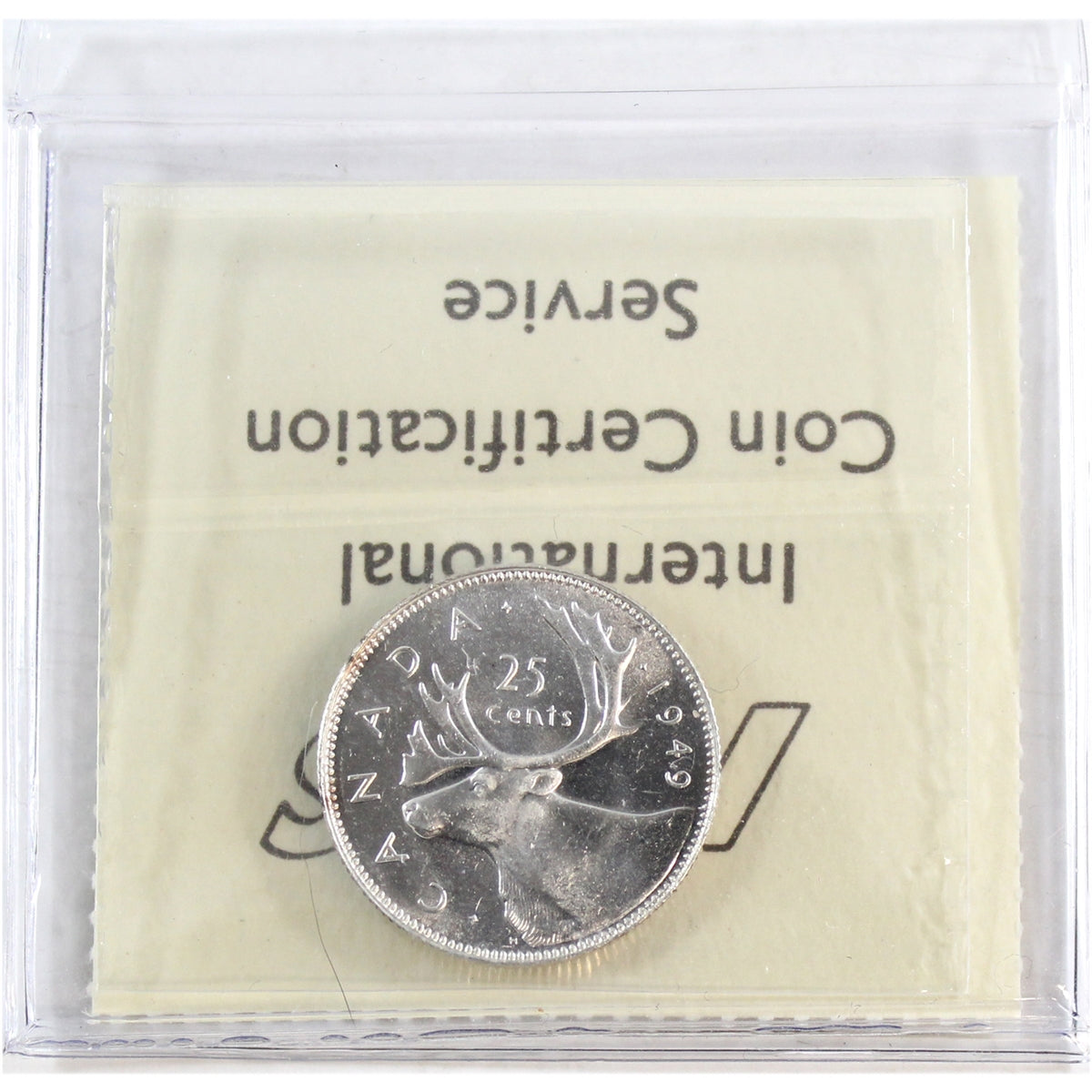 1949 Canada 25-cents ICCS Certified MS63