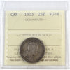 1903 Canada 25-cents ICCS Certified VG8
