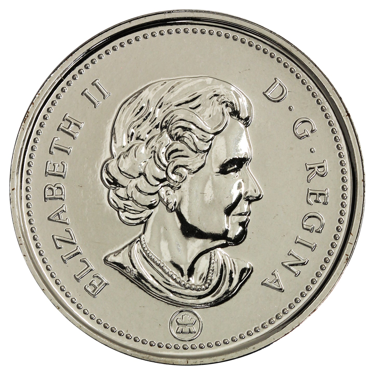 2007 Canada 25-cents Coloured Congratulations Proof Like
