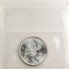 1942 Canada 25-cents ICCS Certified MS63