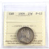1909 Canada 25-cents ICCS Certified F12