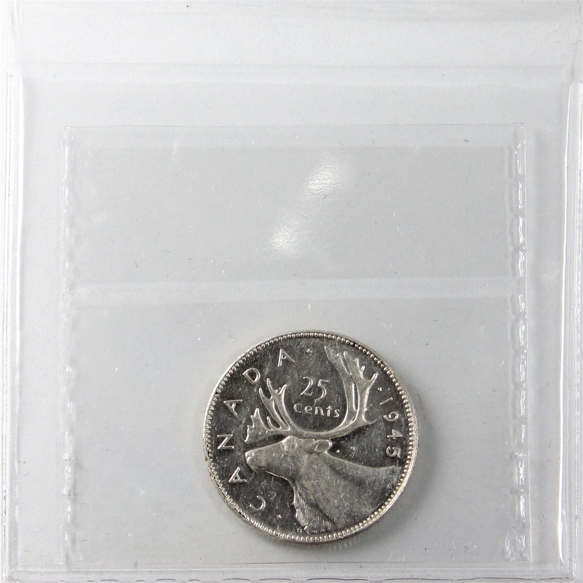 1945 Canada 25-cents ICCS Certified MS62