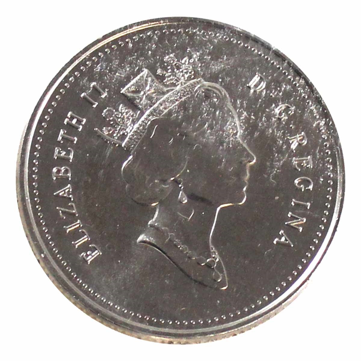 1999 November Mule Canada 25-cents ICCS Certified PL-64