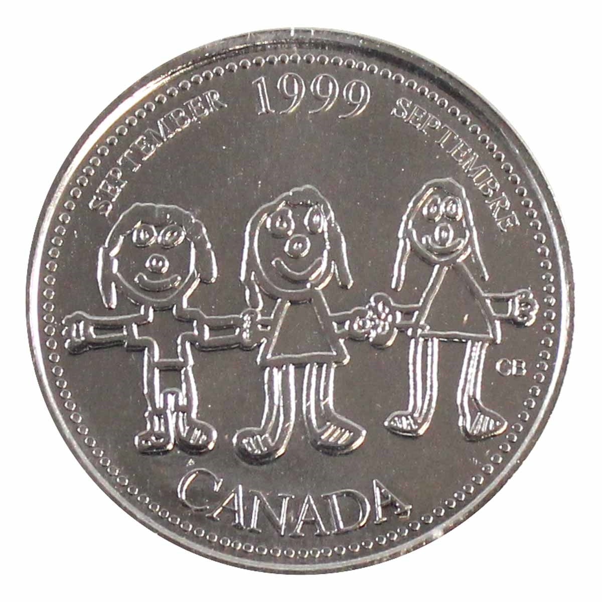 1999 September Mule Canada 25-cents ICCS Certified MS64 NBU