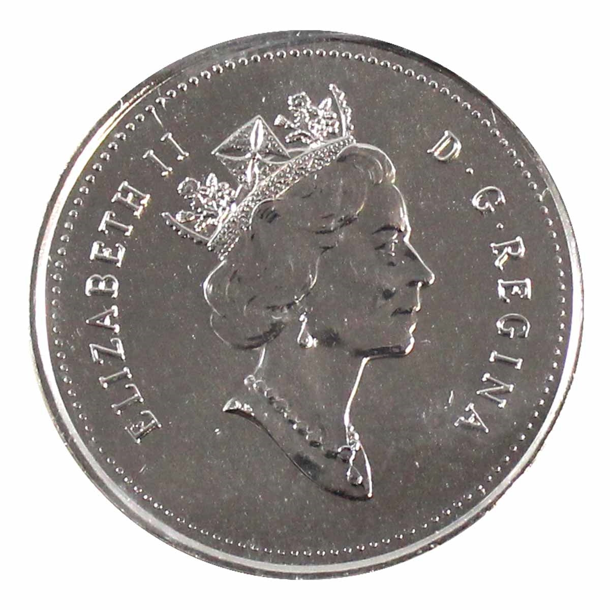 1999 September Mule Canada 25-cents ICCS Certified MS64 NBU