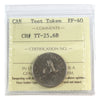 (1965) Canada 25-cents Test Token TT-25.6B ICCS Certified EF-40