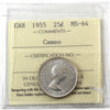 1955 Canada 25-cents ICCS Certified MS64 Cameo
