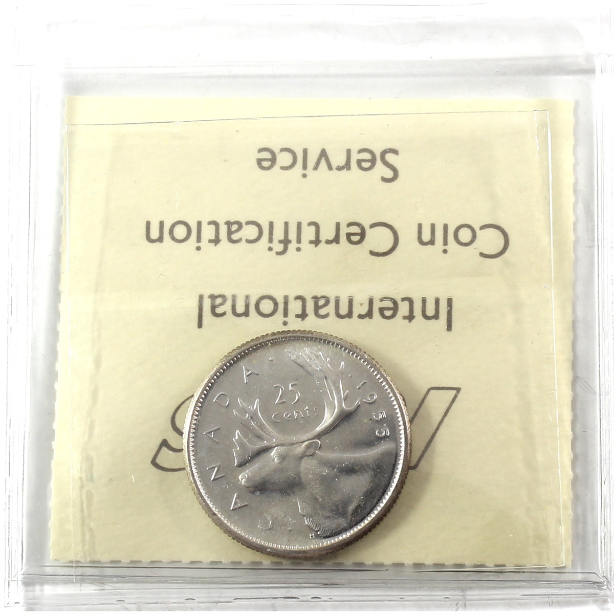 1955 Canada 25-cents ICCS Certified MS64 Cameo