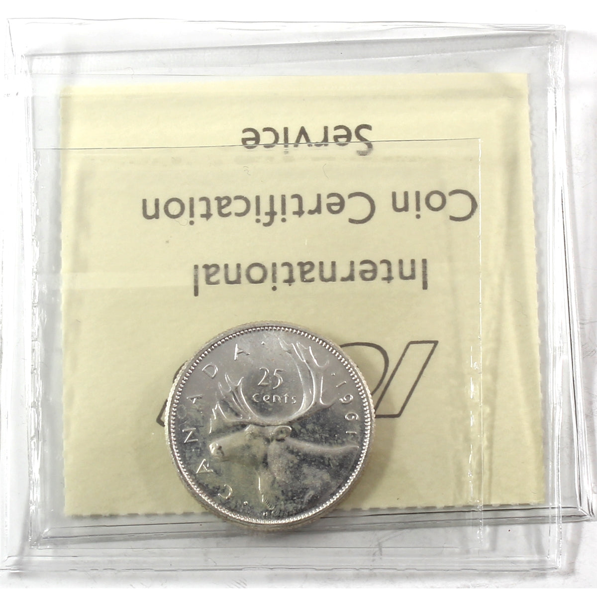 1961 Canada 25-cents ICCS Certified MS63