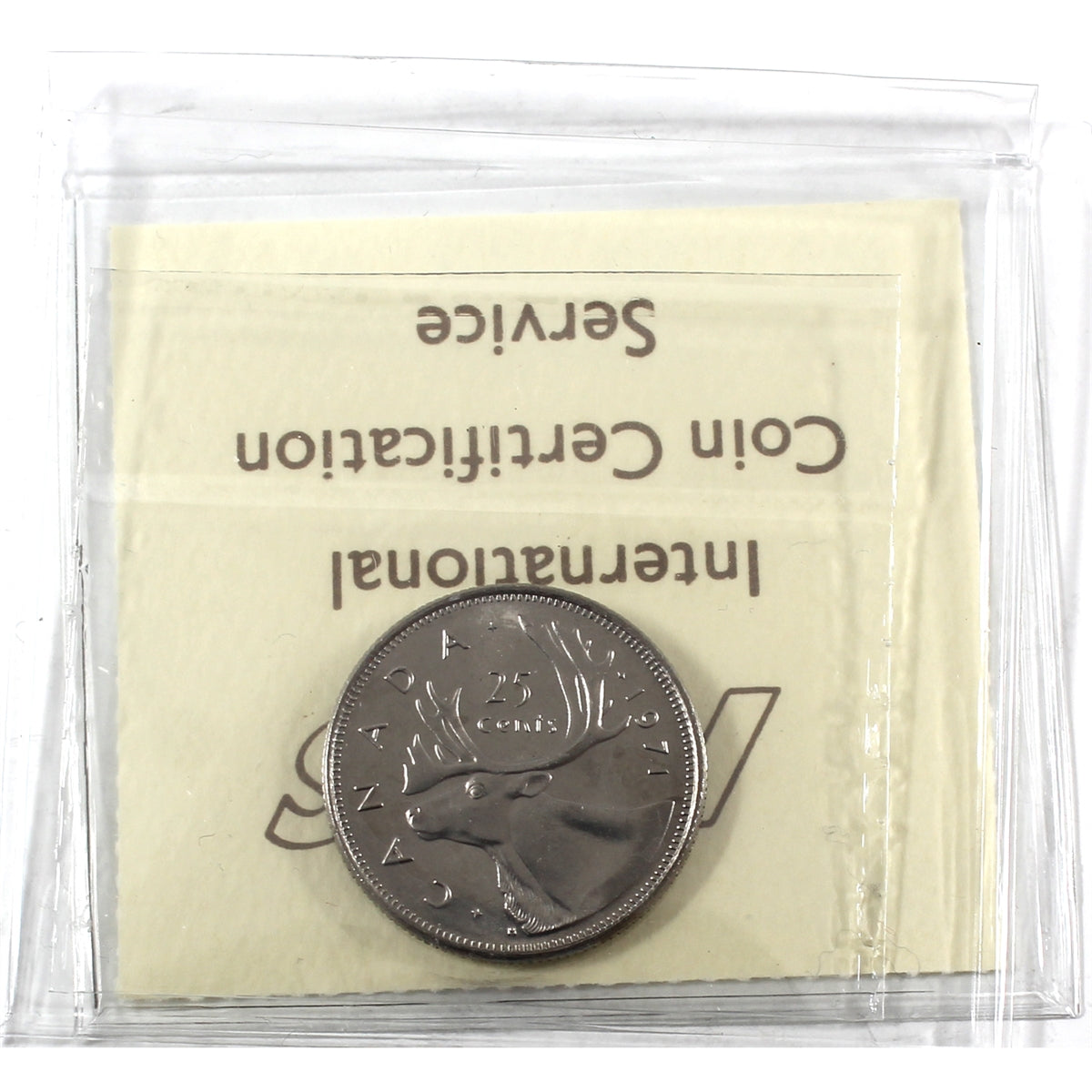 1971 Canada 25-cents ICCS Certified MS64