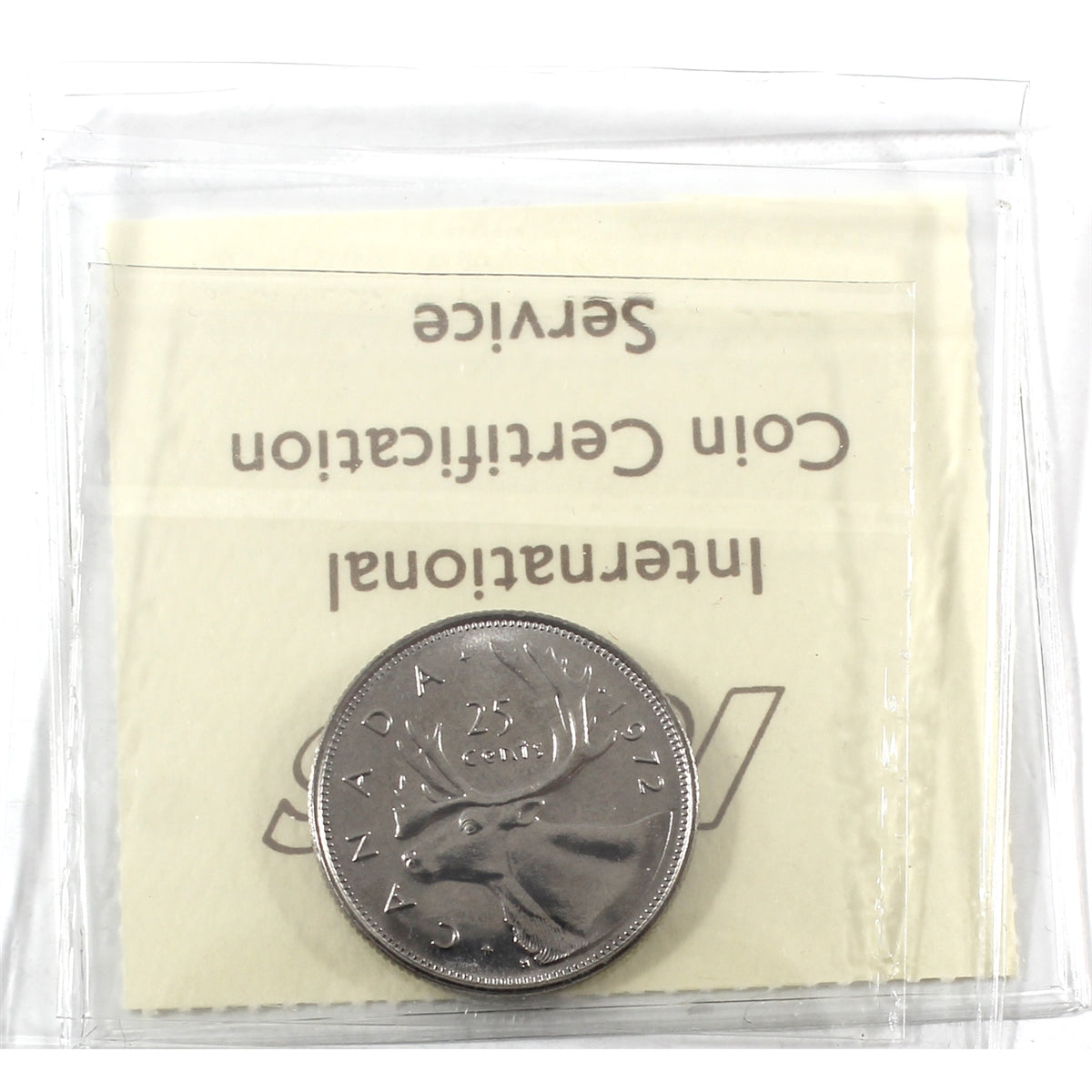 1972 Canada 25-cents ICCS Certified MS64