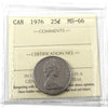 1976 Canada 25-cents ICCS Certified MS66