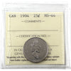 1994 Canada 25-cents ICCS Certified MS64