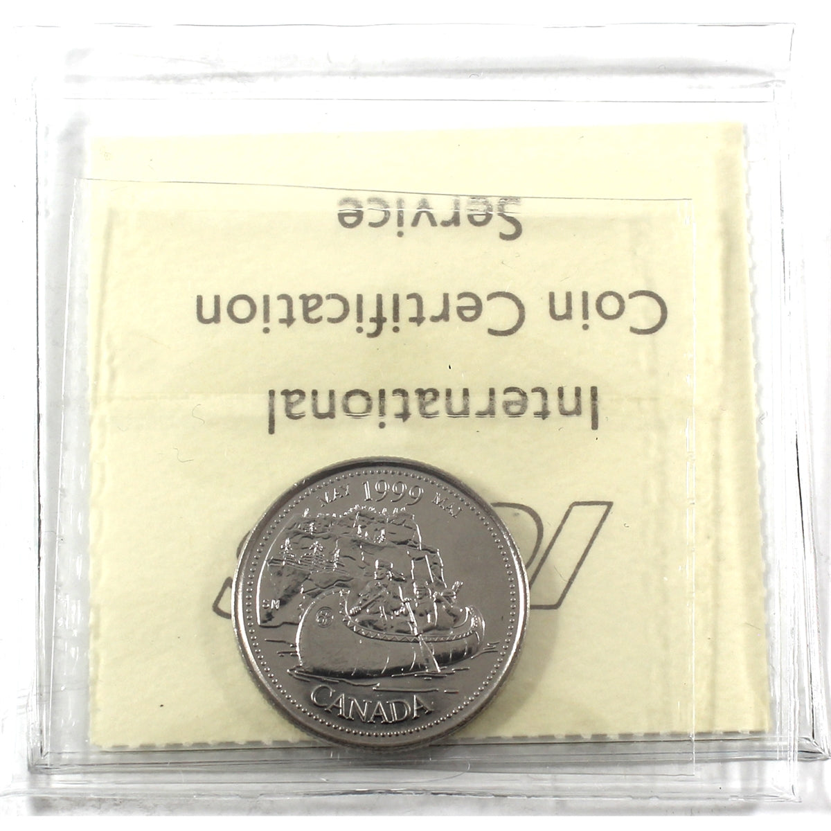 1999 May Canada 25-cents ICCS Certified MS65