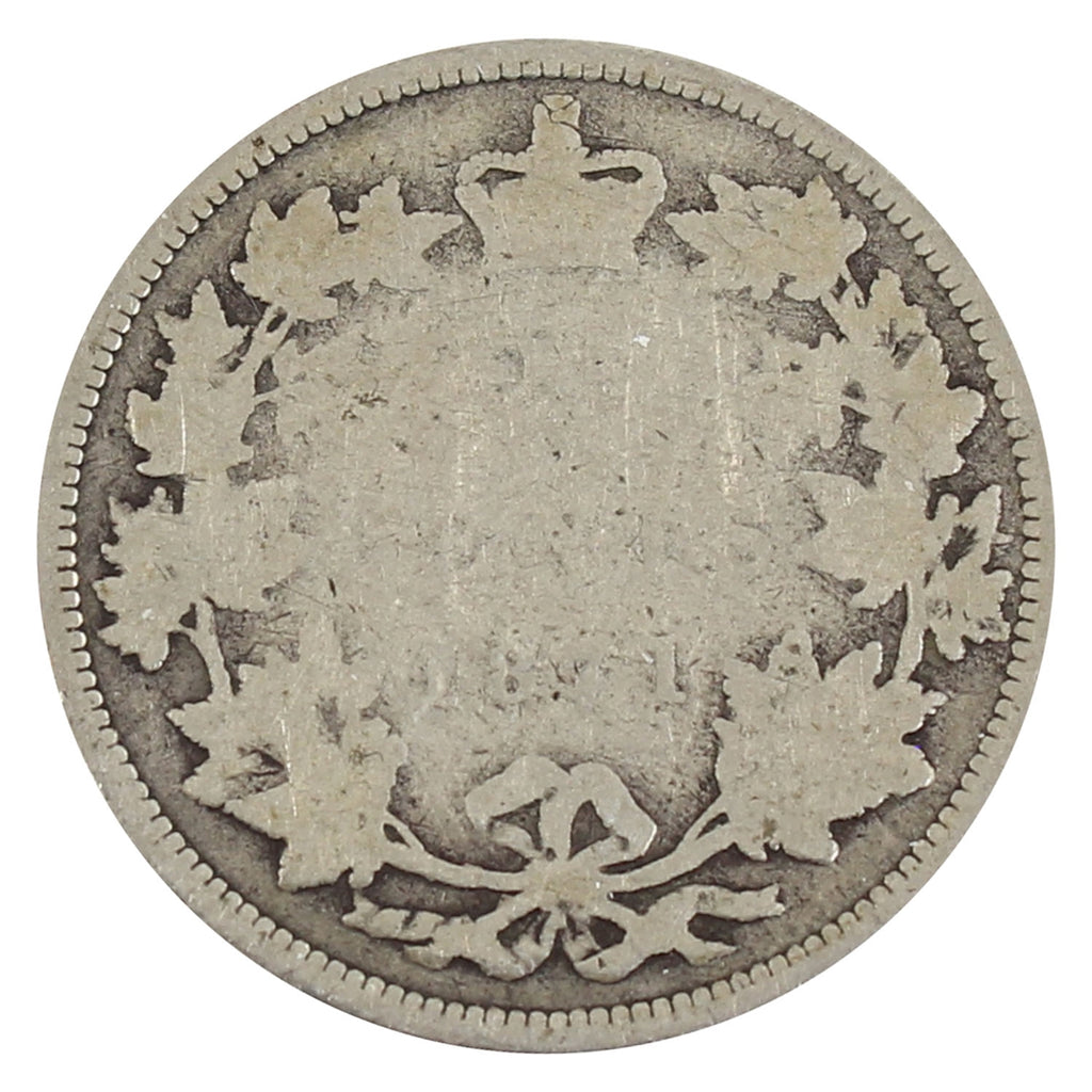 1871 Obv. 1 Canada 25-cents About Good (AG3)