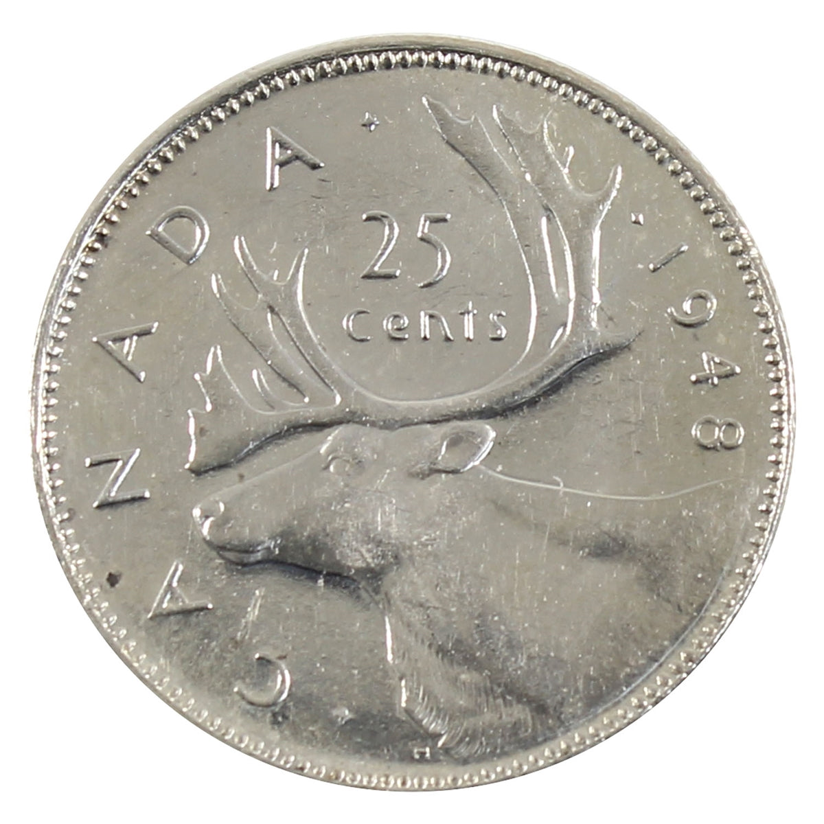 1948 Canada 25-cents AU-UNC (AU55) $
