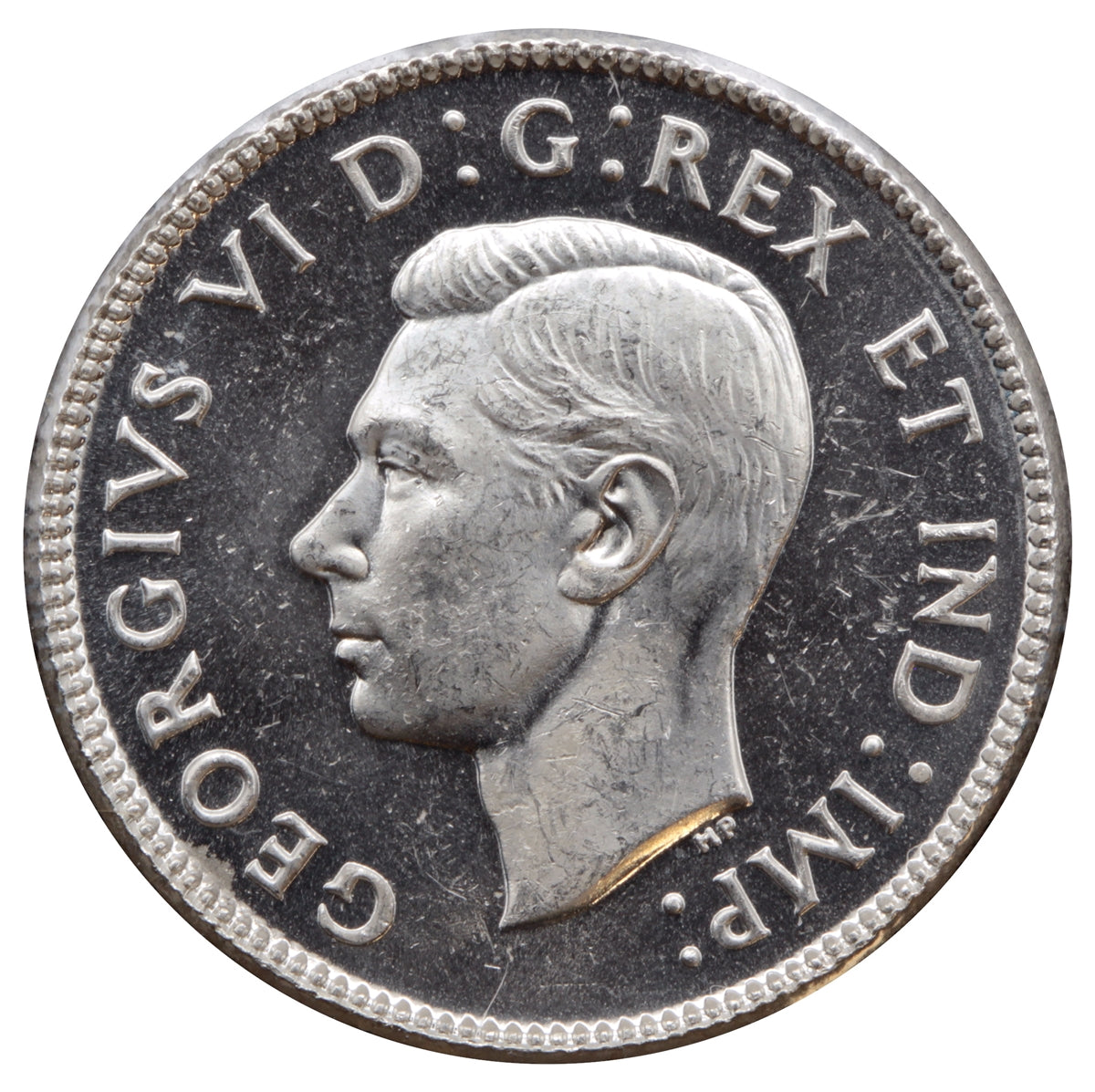 1945 Canada 25-cents Brilliant Uncirculated (MS63) Cameo $