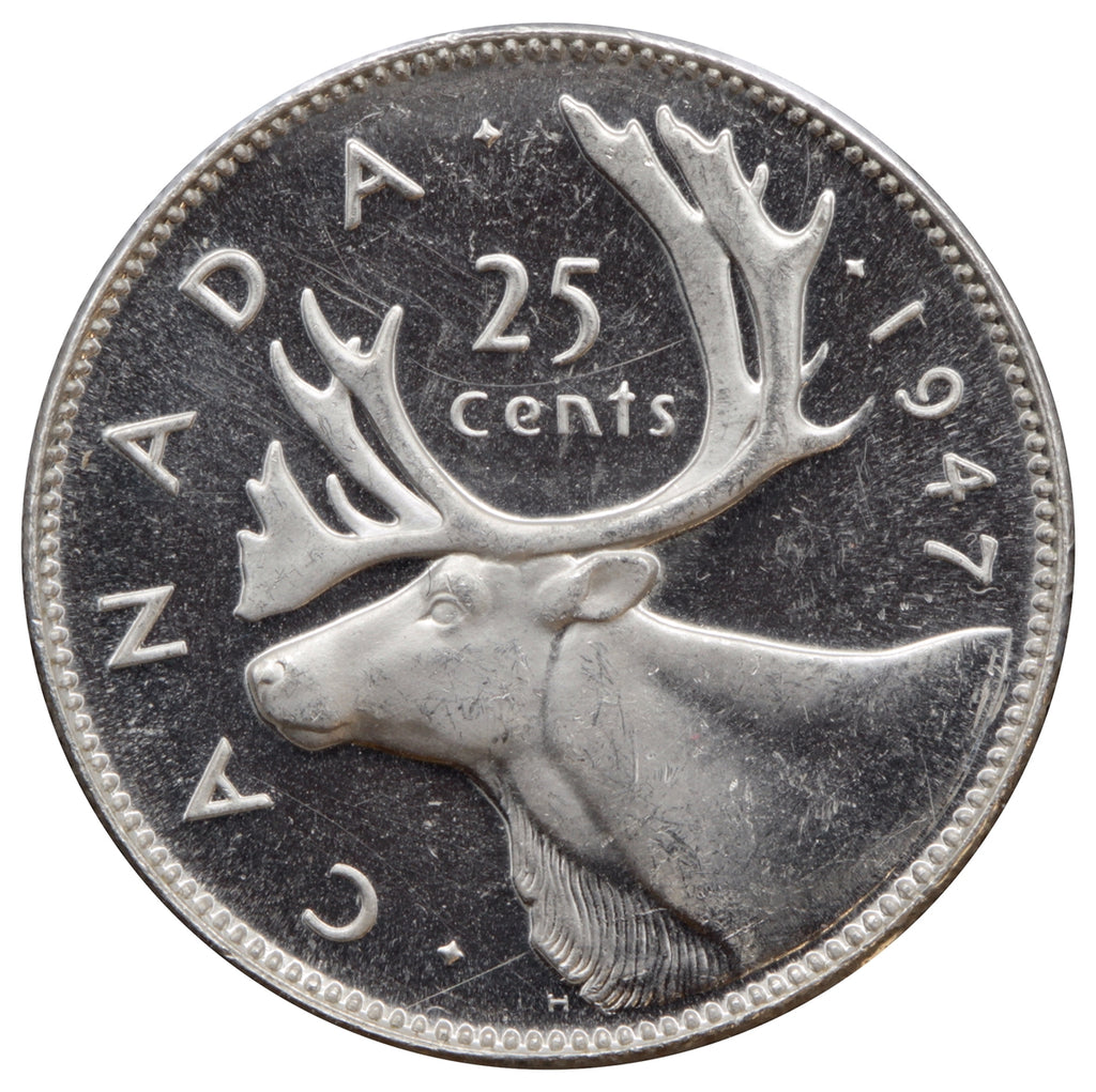 1947 Canada 25-cents Choice Brilliant Uncirculated (MS64) $