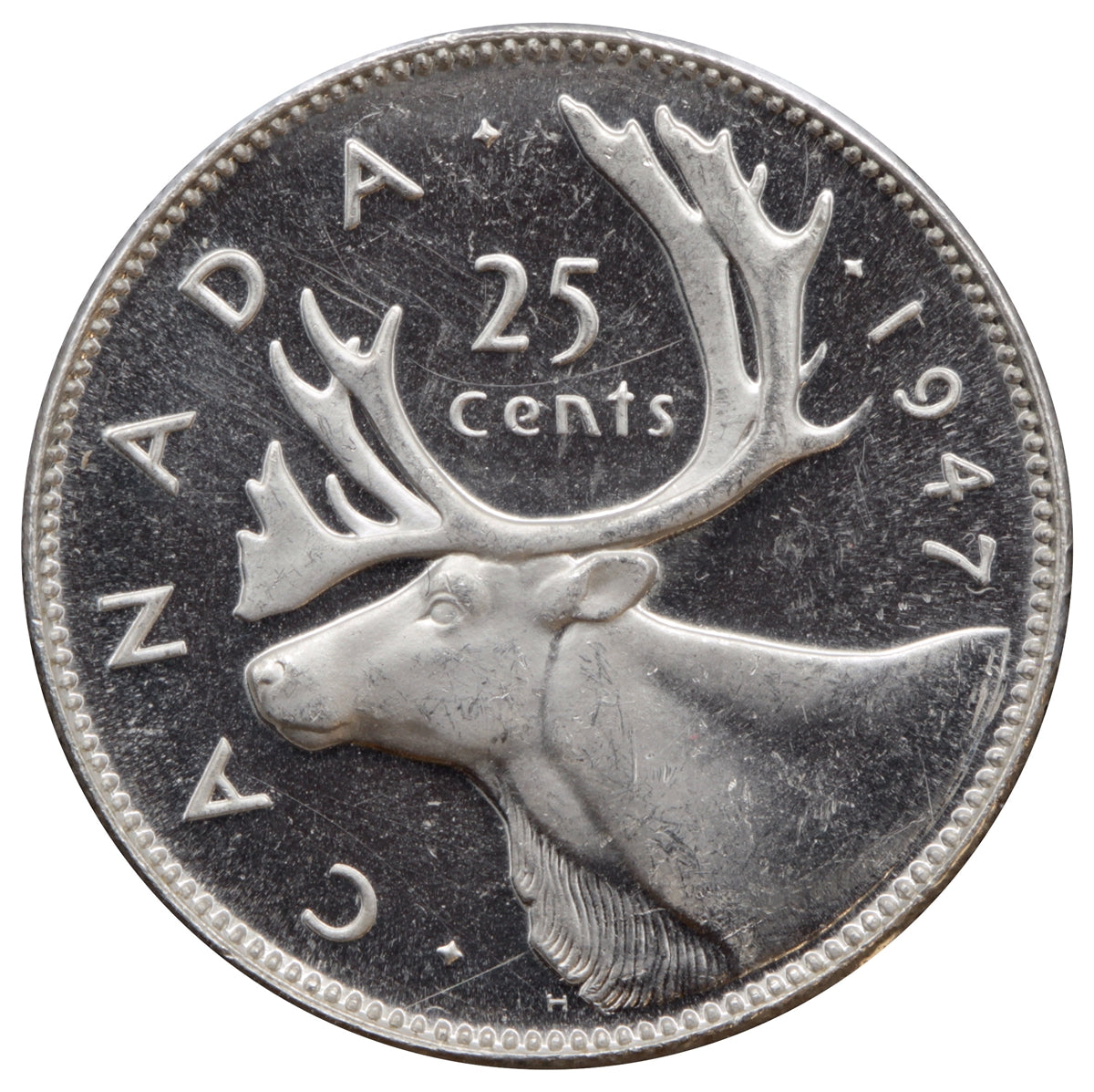 1947 Canada 25-cents Choice Brilliant Uncirculated (MS64) $