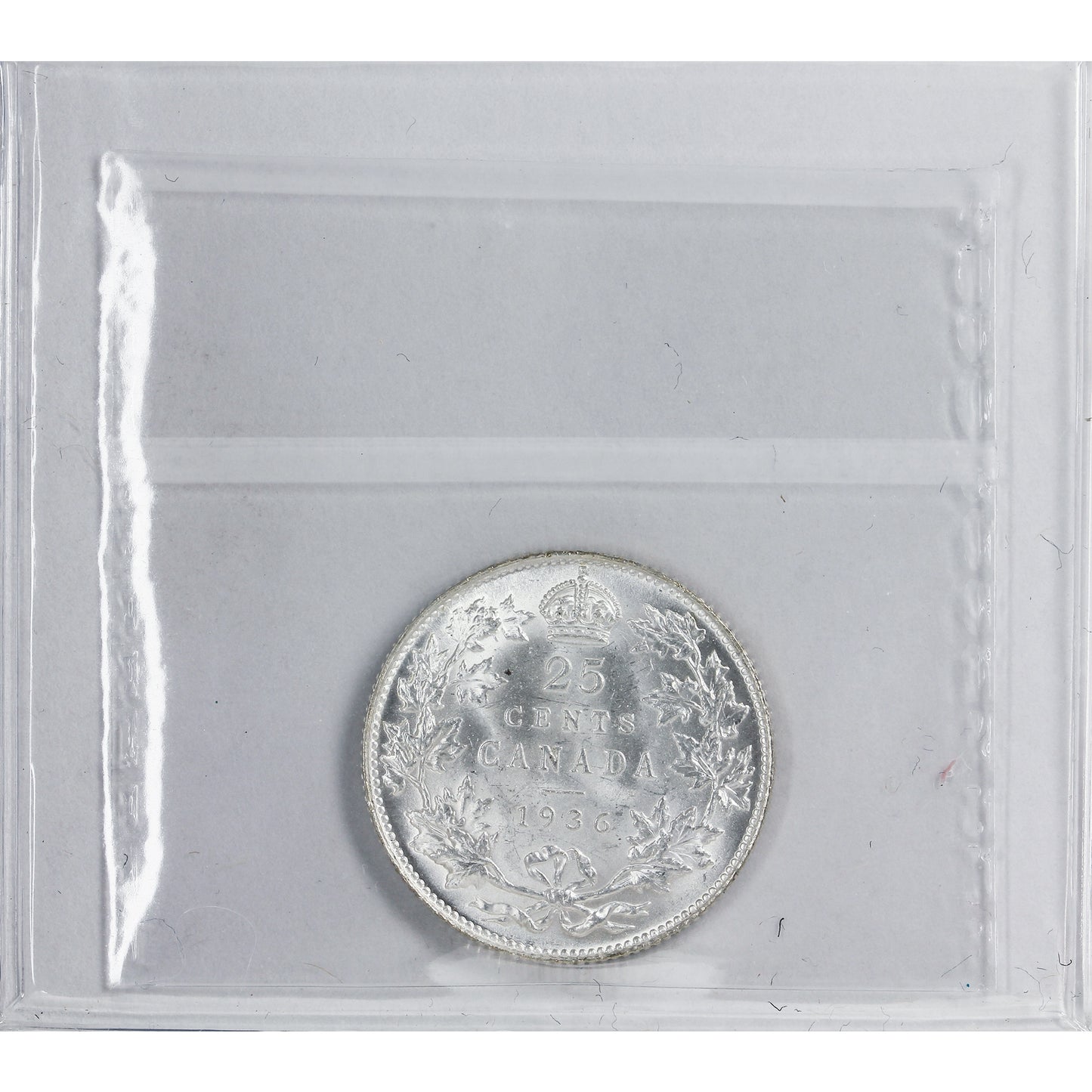 1936 Canada 25-cents ICCS Certified MS63 (XXR 604)