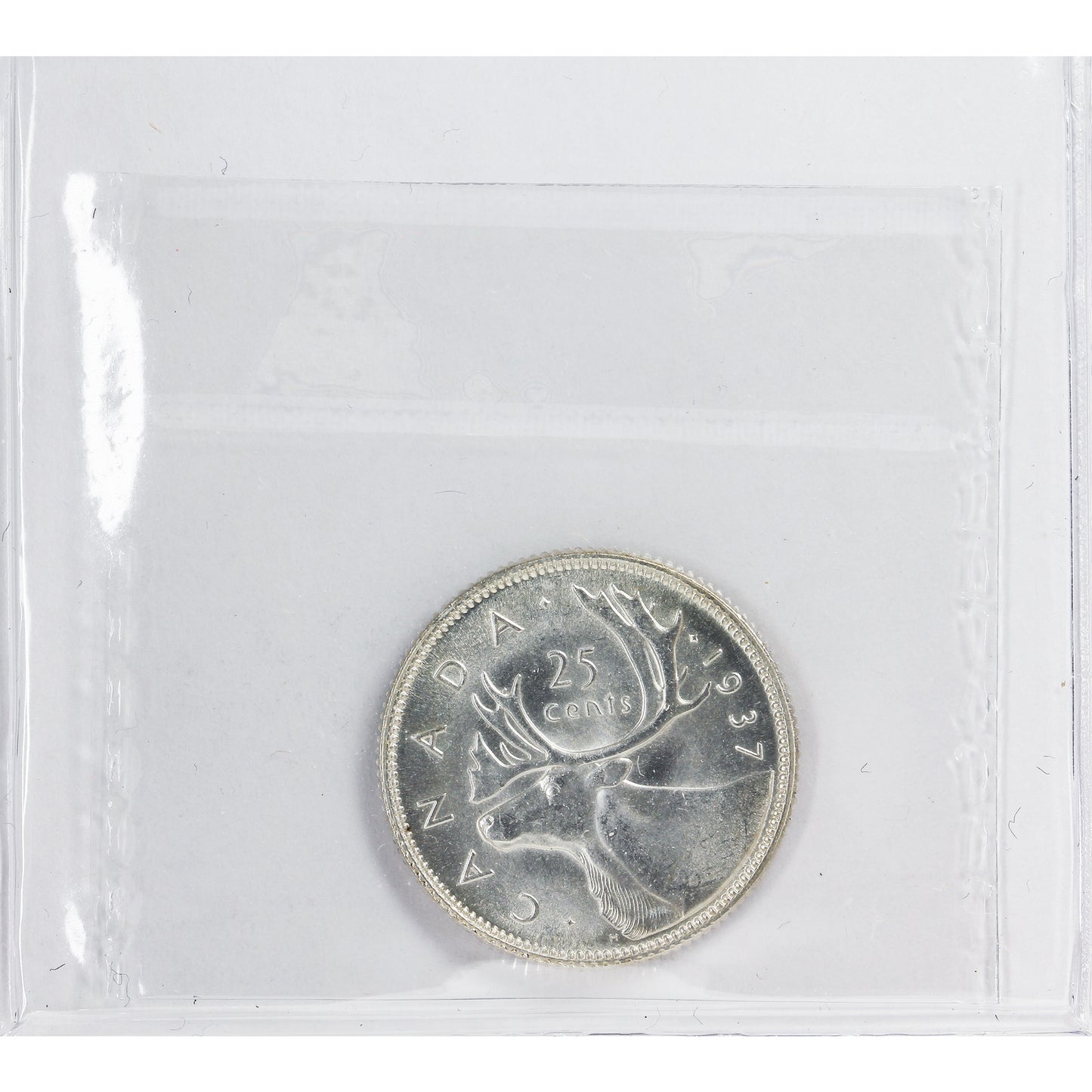 1937 Canada 25-cents ICCS Certified MS65