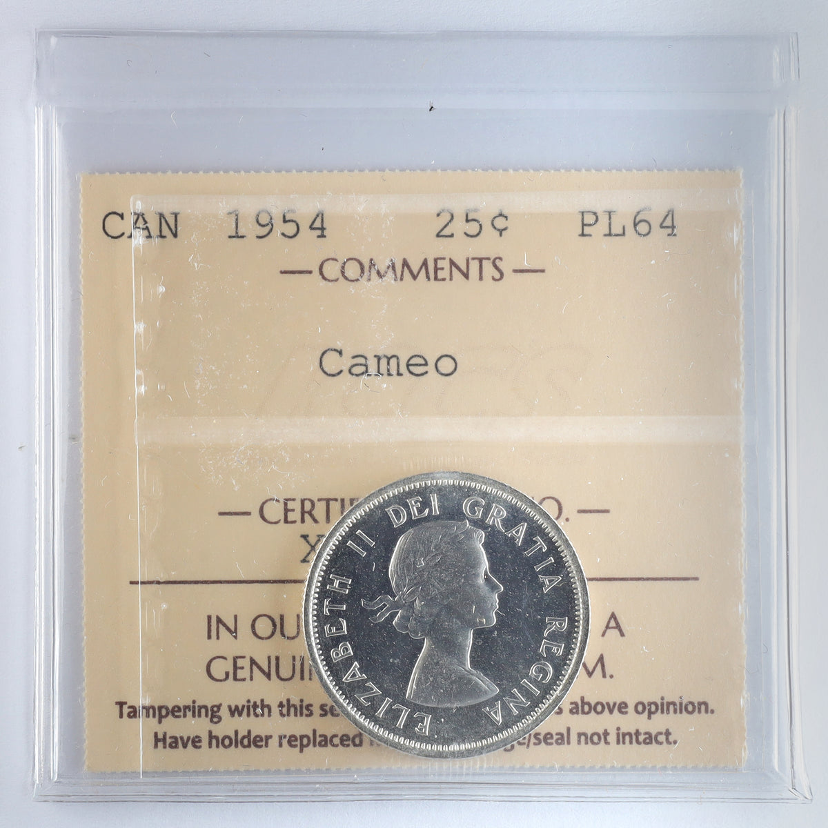 1980 Near Beards Canada 25-cents ICCS Certified MS67 NBU