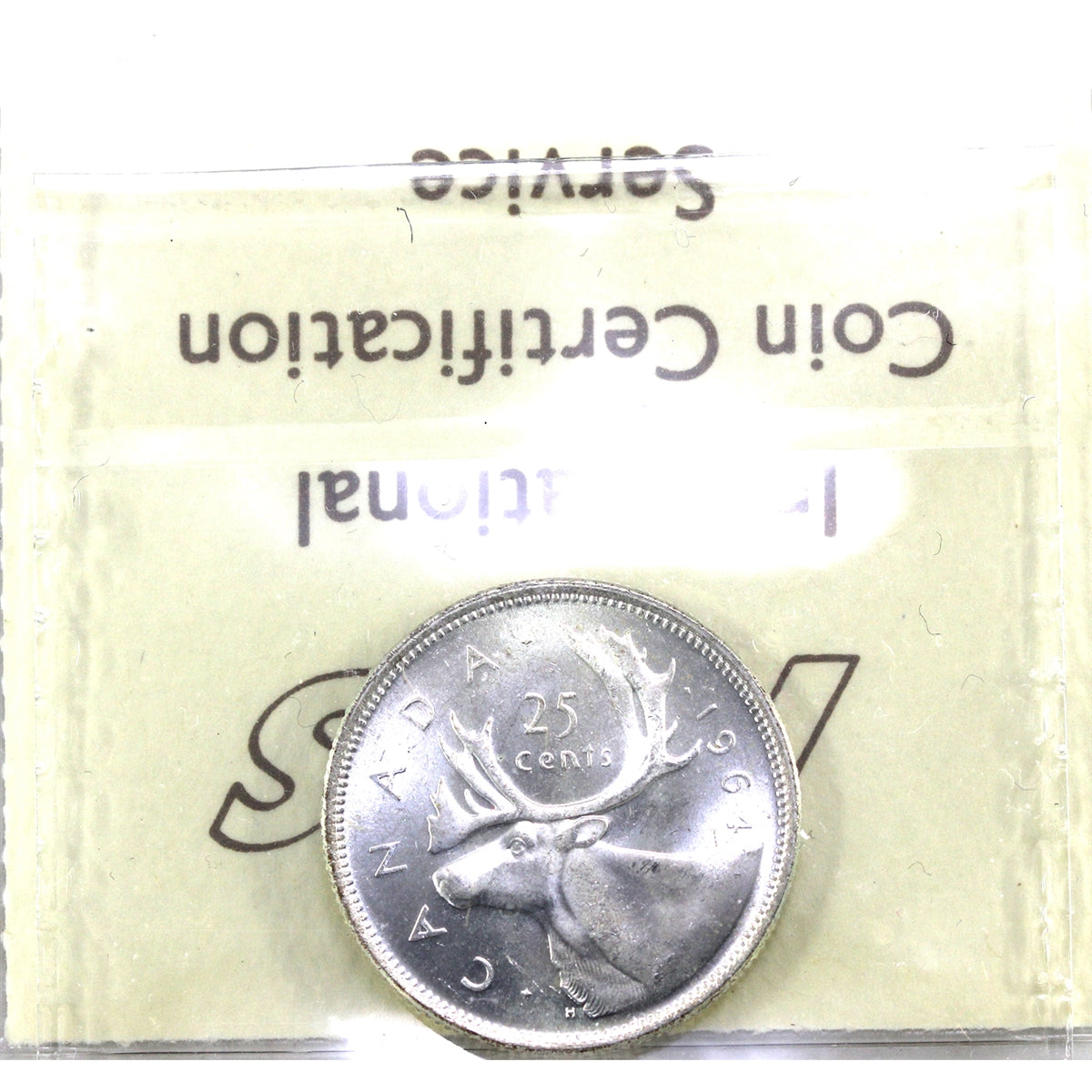 1964 Canada 25-cents ICCS Certified MS65 Cameo