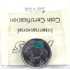 2011 Bison Coloured Canada 25-cents ICCS Certified MS65