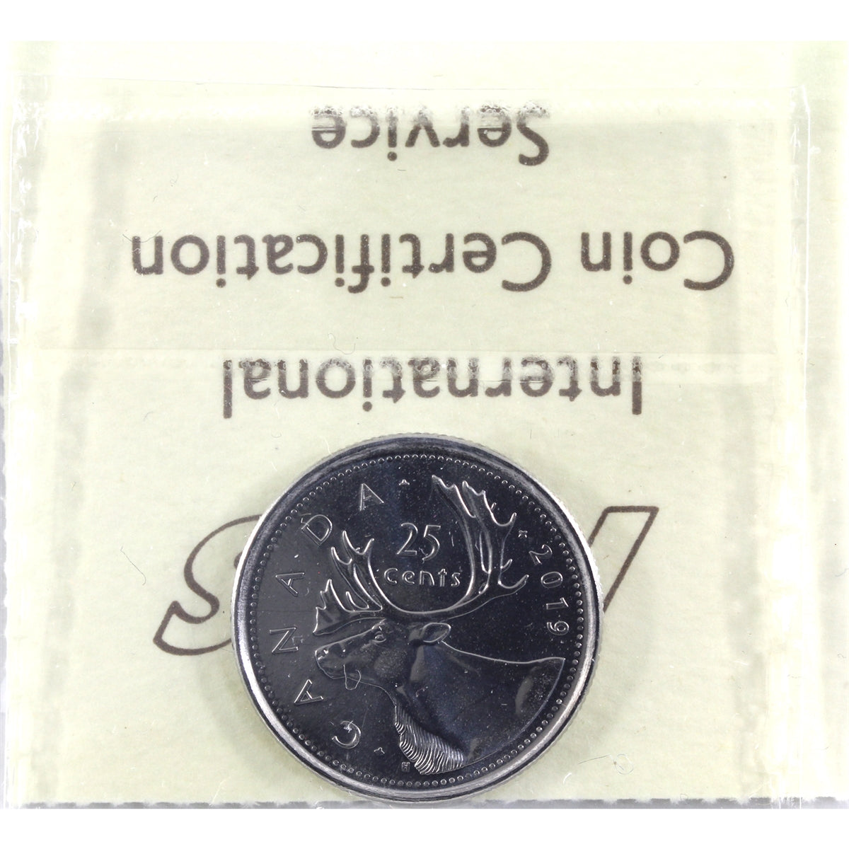 2019 Caribou Canada 25-cents ICCS Certified MS65