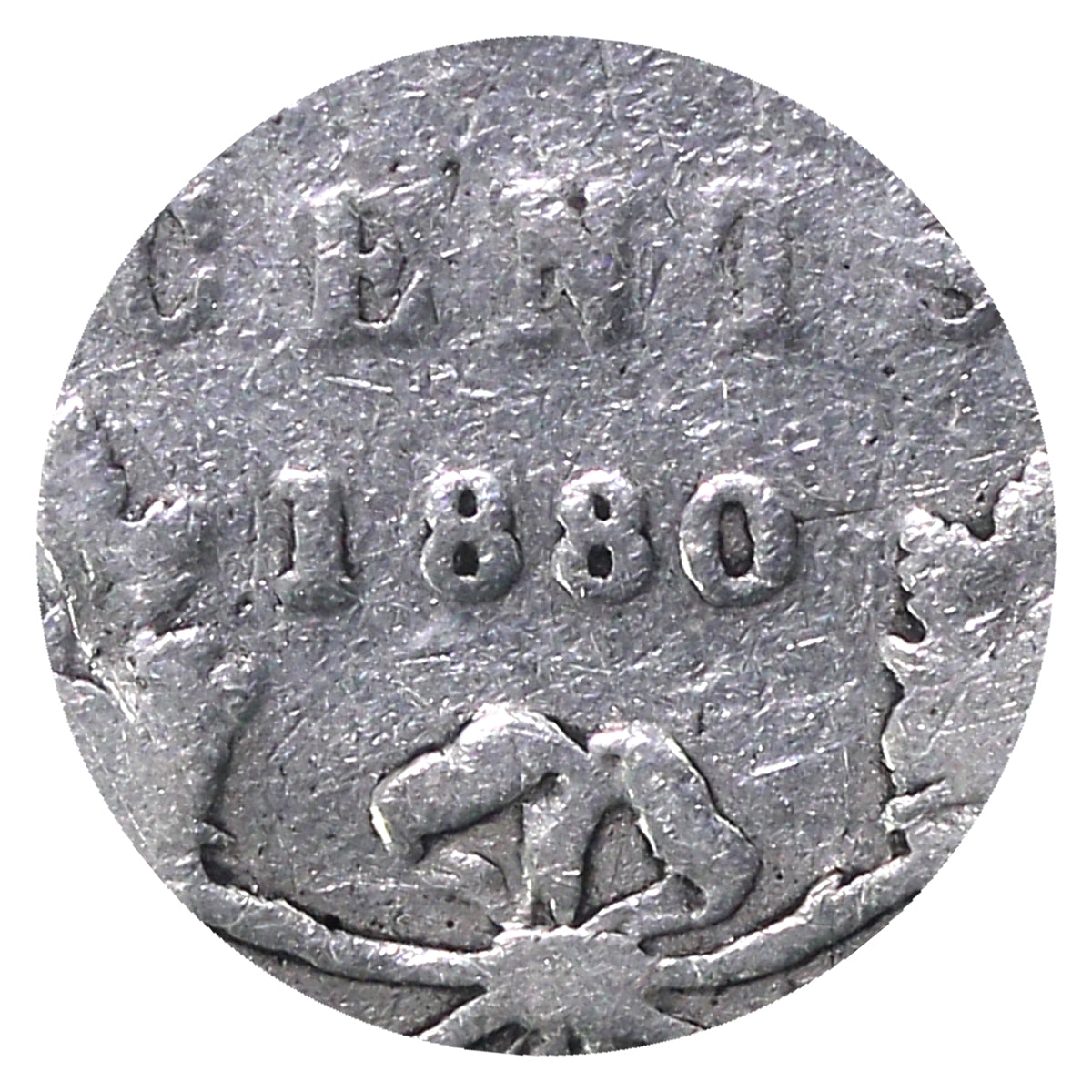 1880H Wide 0 Canada 25-cents ICCS Certified G4 (XNU 144)