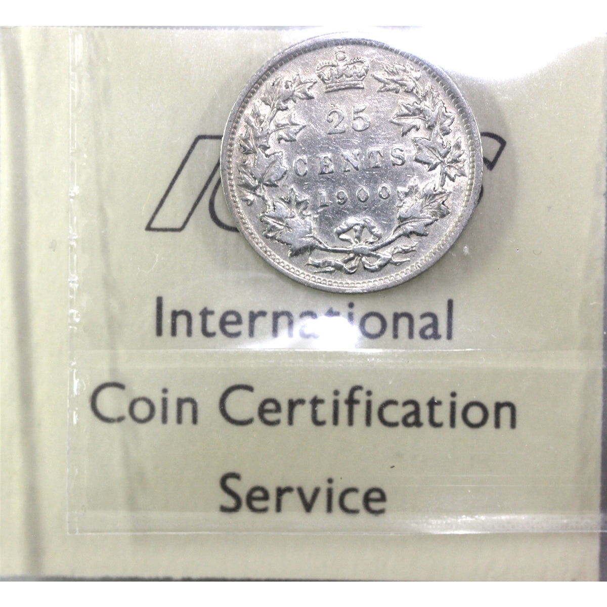 1900 Canada 25-cents ICCS Certified VF20