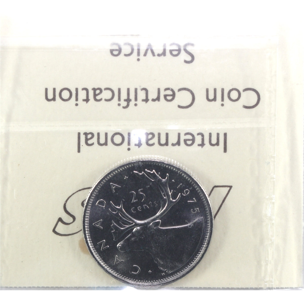 1975 Canada 25-cents ICCS Certified MS64