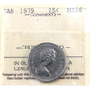 1979 Canada 25-cents ICCS Certified MS66