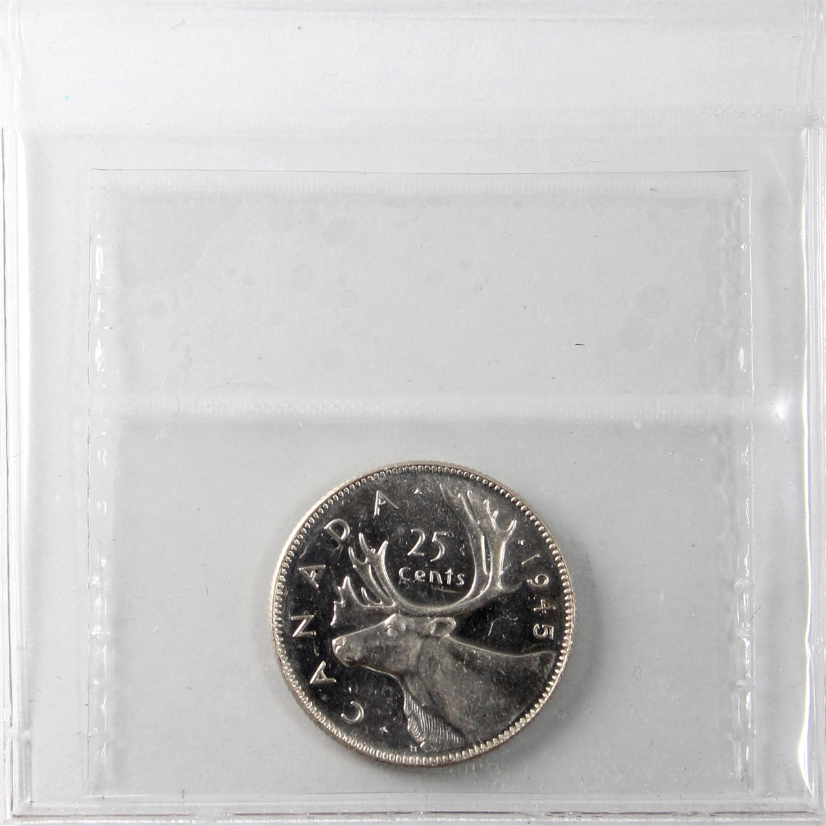 1945 Canada 25-cents ICCS Certified MS60