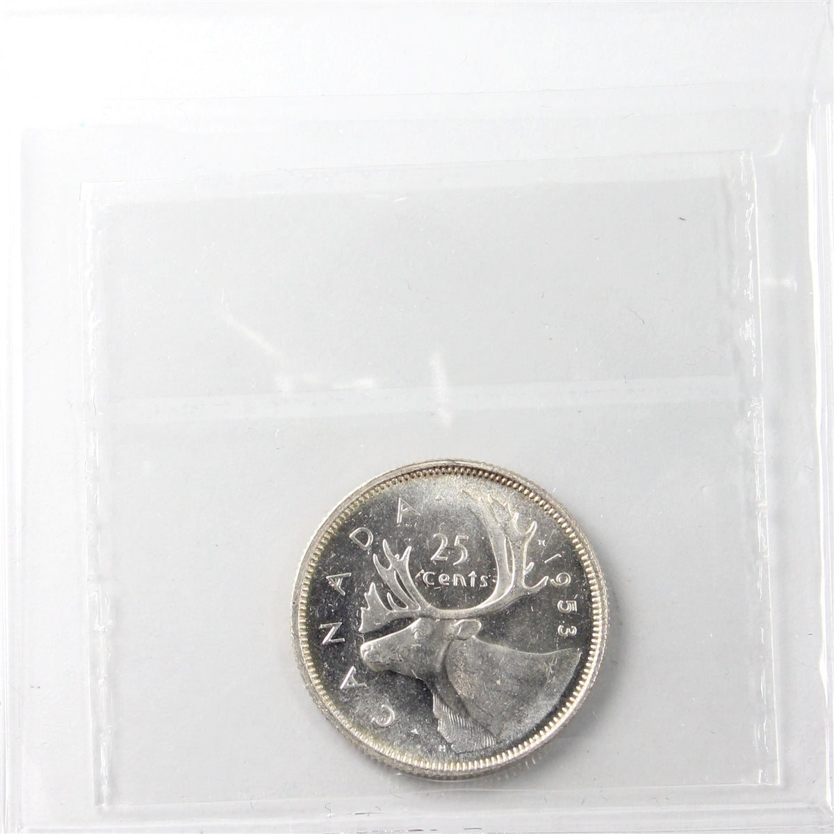 1953 Small Date Canada 25-cents ICCS Certified MS64