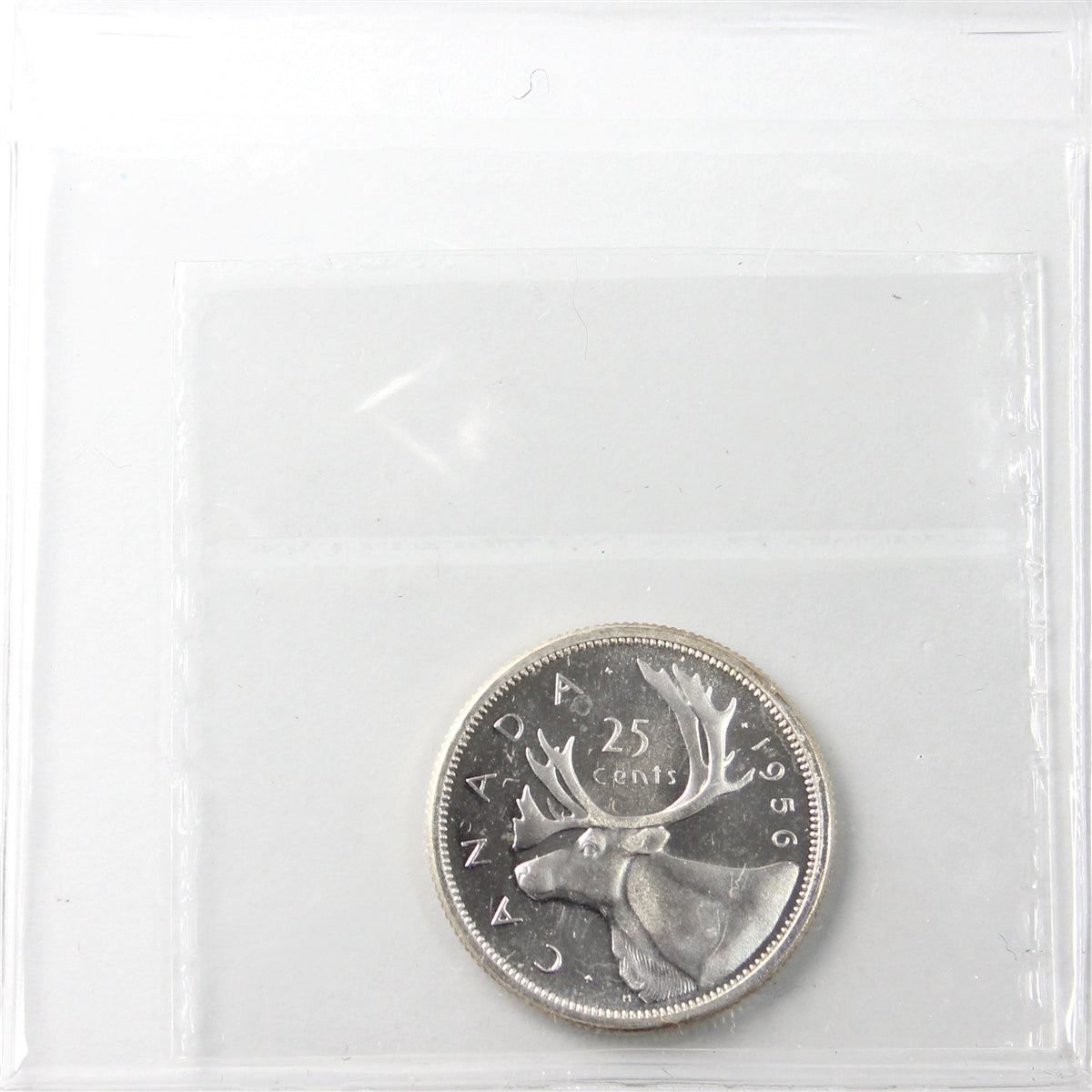1956 Canada 25-cents ICCS Certified PL-64 Heavy Cameo